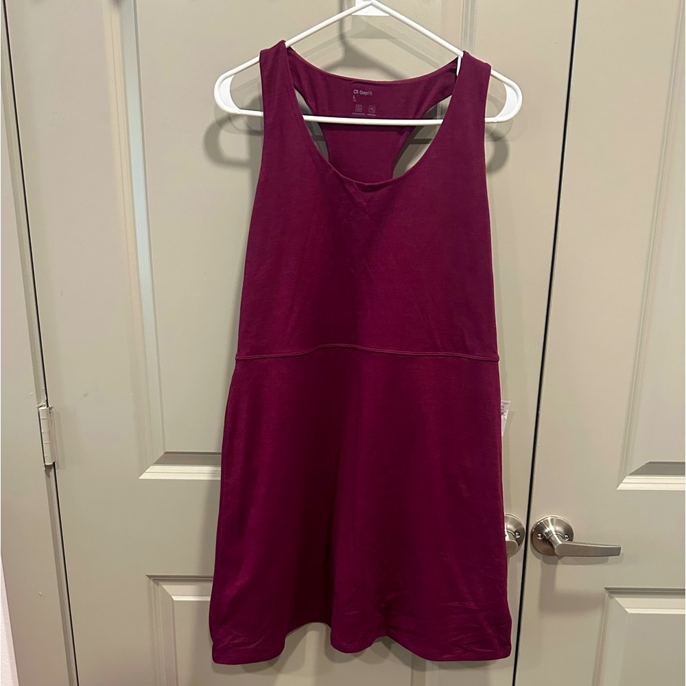 Fuschia GAPfit activity dress, L Tall